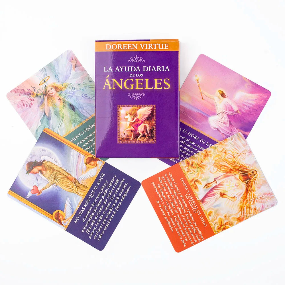 Oráculo Guía Diaria de Tus Ángeles (44 Cartas en Español) + Regalo Espiritual