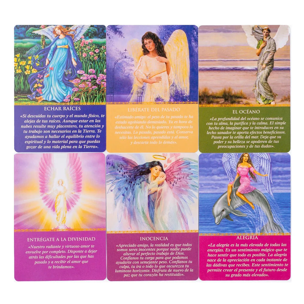 Oráculo Guía Diaria de Tus Ángeles (44 Cartas en Español) + Regalo Espiritual