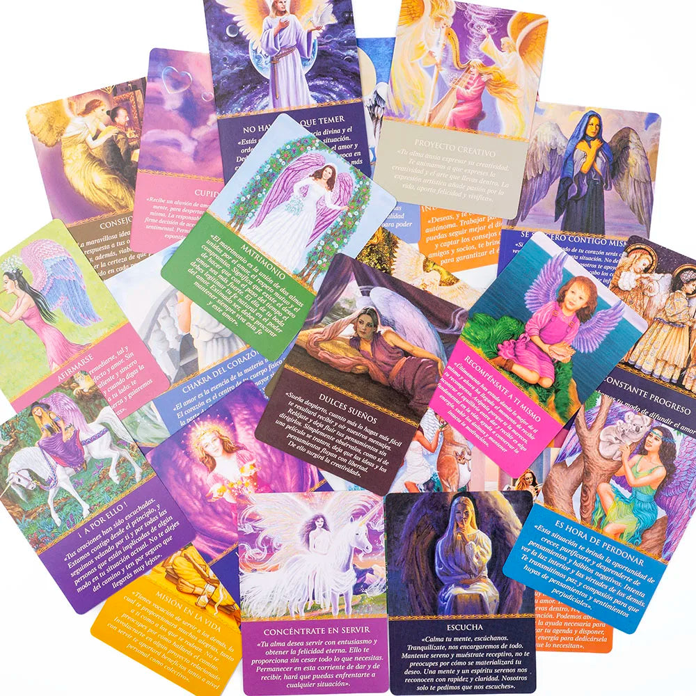Oráculo Guía Diaria de Tus Ángeles (44 Cartas en Español) + Regalo Espiritual