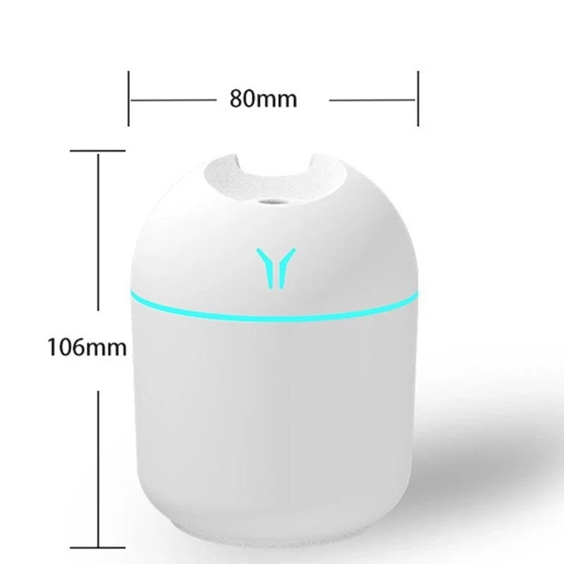 Mini humidificador led de 250ML USB