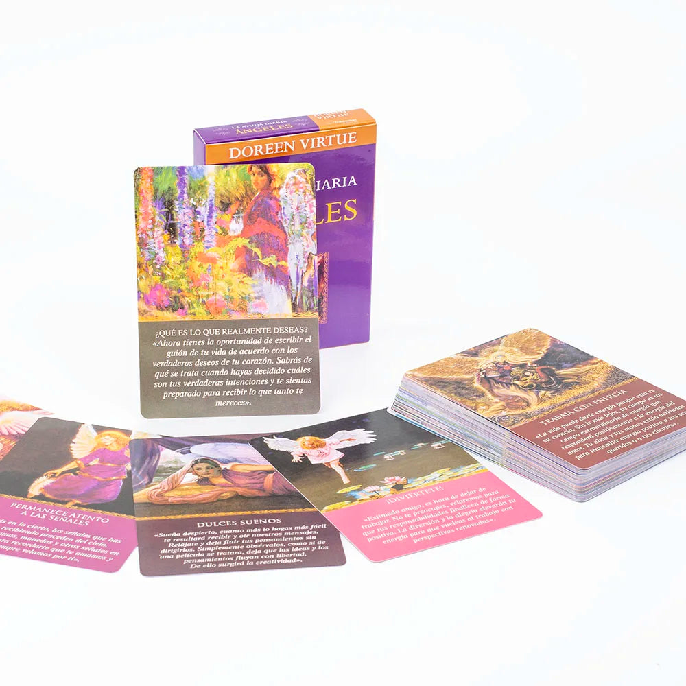 Oráculo Guía Diaria de Tus Ángeles (44 Cartas en Español) + Regalo Espiritual